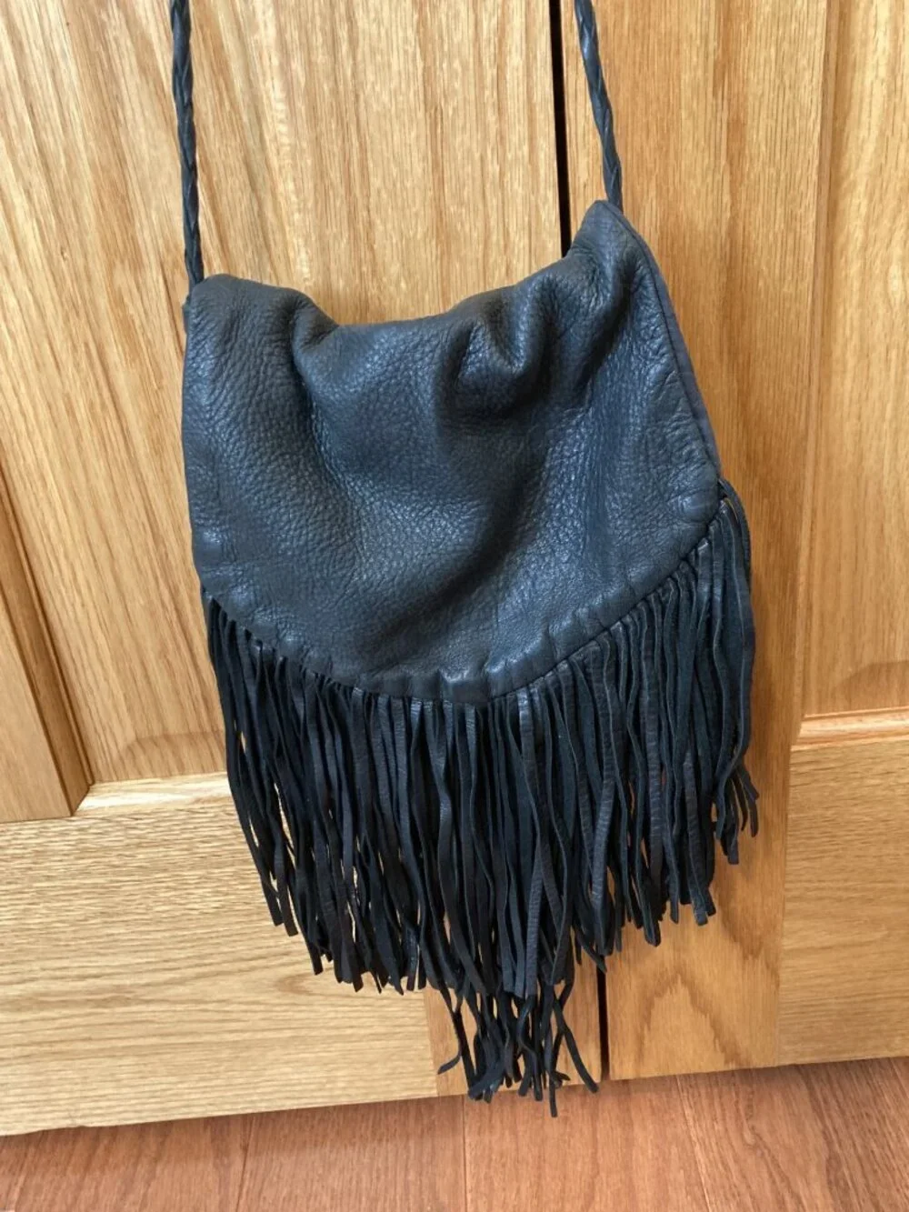 Leather Fringe Erda Hobo bag